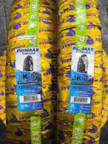 ( PAKET 2 BAN ) COLOSSUS SK62 90 / 90 - 21 DAN 120 / 80 - 18 PRIMAAX Ban luar motor Dual Purpose Sem