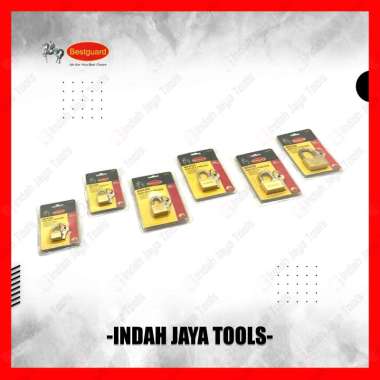 BESTGUARD Gembok Kuningan Kunci Samping 15 20 25 30 35 40 mm - Rumah Pintu Sepeda Padlock 2 Keys 35