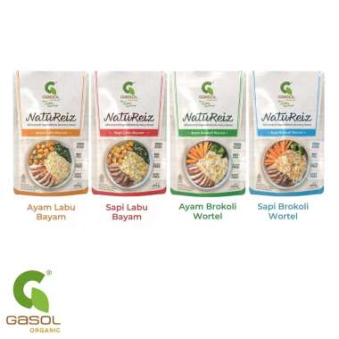 Gasol Natureiz BB Booster Makanan Bayi MPASI Penambah Berat Badan Bubur Premium Organik Organic Sapi
