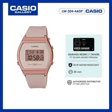 Casio Jam Tangan Wanita LW-204-4ADF Digital Original Beige