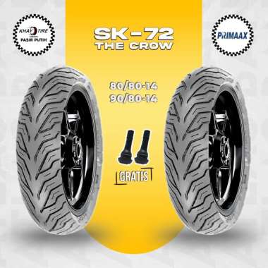 Ban MotoTubles Depan Belakang Motor Matic PRIMAAX SK-72 Ring 14 PRIMAAX SK-72 100/80-14