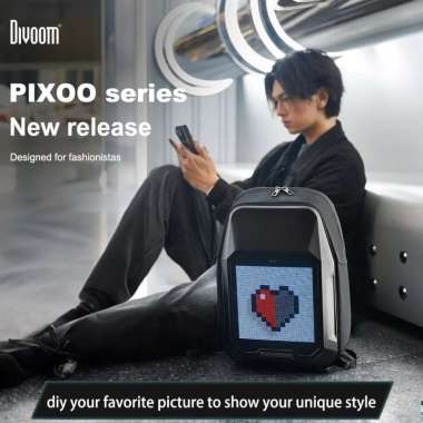 Divoom Cyberbag Backpack Pixel Art LED - Garansi Resmi Divoom Indonesia 1 Tahun