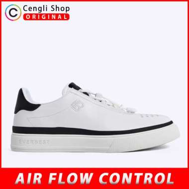 SEPATU EVERBEST SNEAKER PRIA ORIGINAL SNEAKERS KULIT ASLI ORI PUTIH WHITE EME2