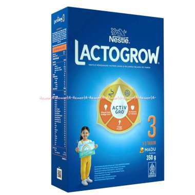 Nestle 350gr Lactogrow 3 Rasa Madu Vanila Susu Bubuk Formula Untuk Anak 1-3tahun Honey Vanilla Milk 