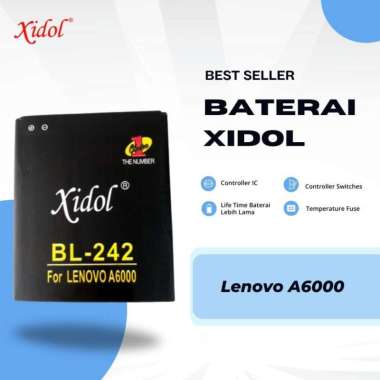 Baterai XIDOL Lenovo A6000 / A6000 Plus A6K BL242