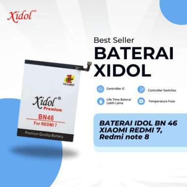 BATERAI XIDOL XIAOMI REDMI 7, redmi note 8 BN 46 PREMIUM BERGARANSI