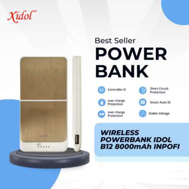 POWERBANK XIDOL - PB WIRELESS B12 8000mAh INPOFI