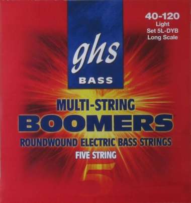 GHS Bass 5-STRING BASS BOOMERS - Light (5L-DYB 40-120)