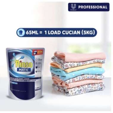 Jual Rinso Matic Professional Deterjen Laundry Kiloan Cair 1.65L Rinso Cair Matic 1.65L rinso matic 
