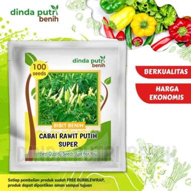 Benih Cabe Rawit Putih Super 100biji/ benih sayuran super unggul
