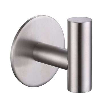 Gantungan Topi Jaket Stainless Tempel 3M Kreatif Hook Hanger Silver