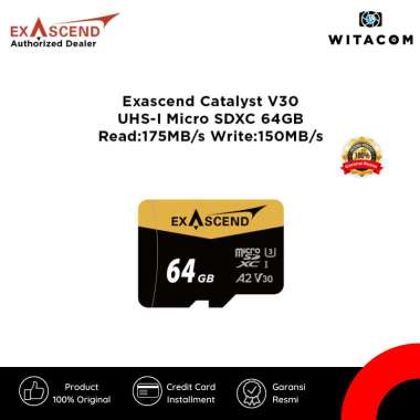 WITACOM - Memory Card Exascend Catalyst V30 UHS-I Micro SDXC - 64GB