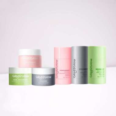 Glad2glow Clay Mask - Glad2glow Clay Stick Mask Niacinamide Mugwort Volcano Original - Virgo Shoop P