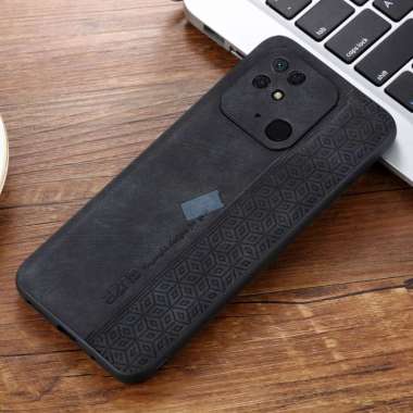 Case Aesthetic Redmi 10C Original Azns Luxury Aesthetic Retro Case Hitam