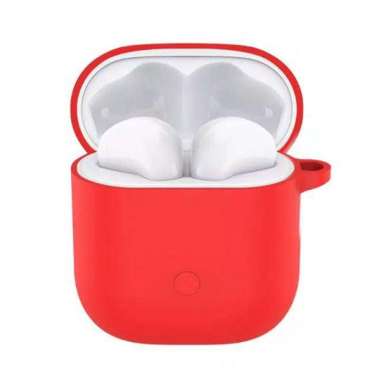 Realme Buds Air l Buds Air Neo Case Silicone Protective Soft Case Realme Buds Air Buds Air Merah