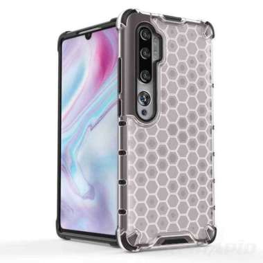 Case Xiaomi Redmi CC9 Pro / Note 10 / Note 10 Pro Clear Bees Series Honeycomb Original Case Hitam