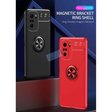 Case Xiaomi Poco F3 Magnetic Ring Soft Case Original Auto Focus Case Poco F3