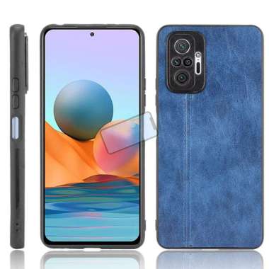 Case Xiaomi Poco F3 Soft Case Luxury Premium Leather anti-shock Case Poco F3 Biru