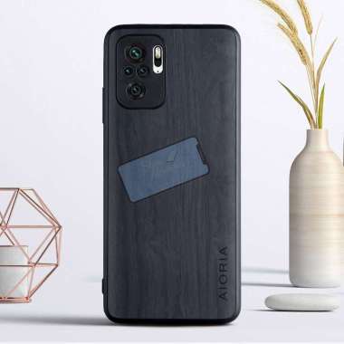 Case Xiaomi Redmi Note 10S Case Aioria Wood Pattern Original Redmi Note 10S Case BK