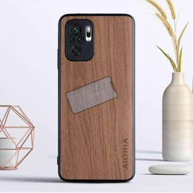 Case Xiaomi Redmi Note 10S Case Aioria Wood Pattern Original Redmi Note 10S Case YL