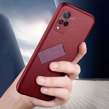 Premium Case Slim Matte Sandstone Case Vivo V21 4G l 5G Soft Case V20 5G Merah