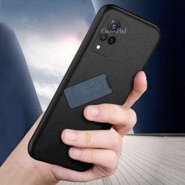 Premium Case Slim Matte Sandstone Case Vivo V21 4G l 5G Soft Case V20 5G Hitam