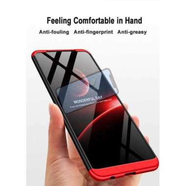 Realme 7i l C17 Original GKK 360 Hard PC Back Case Cover Shell Case Hitam
