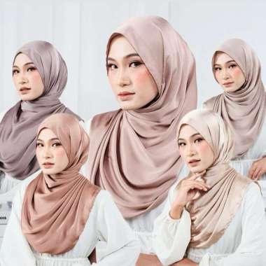 Azrina Pashmina Cardenza Silk Part 1 Latte