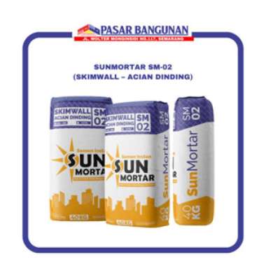 SUN MORTAR SM-02 ACIAN SEMEN INSTAN 40KG PUTIH