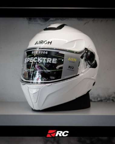 Helm Motor Modular - Airoh Specktre White Gloss Original XXL