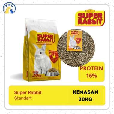 Super Rabbit Standard 20 Kg All Stage / Makanan Pakan Pelet Kelinci