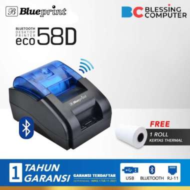 Printer Mini BLUEPRINT Thermal Bluetooth BP-ECO58D