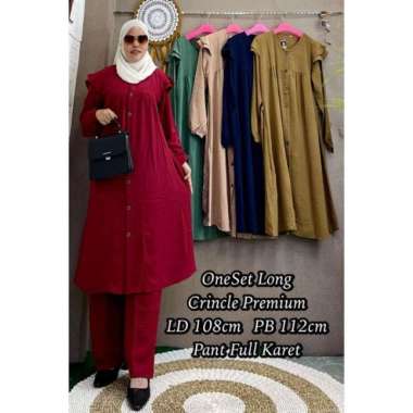 ONESET SYAKILA LD110 MOTIF SETELAN CANTIK Ld110cm (Standard) C