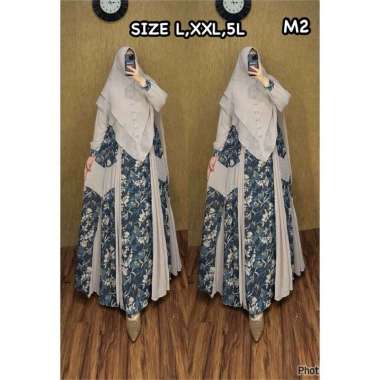 GAMIS CERUTY SET HIJAB SYARI BRANDED BAHAN CERUTY MOTIF PREMIUM GAMIS SYAR'I MEWAH GAMIS SET SERAGAM