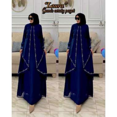 (REAL PICT) GAMIS CERUTI PAYET RUNCING PREMIUM GAMIS CERUTY CANTIK GAMIS SERUTI MEWAH Ld120cm (Jumbo