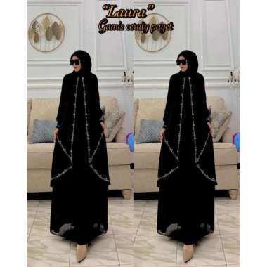 (REAL PICT) GAMIS CERUTI PAYET RUNCING PREMIUM GAMIS CERUTY CANTIK GAMIS SERUTI MEWAH Ld120cm (Jumbo