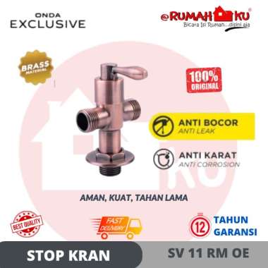 ONDA EXCLUSIVE Stop Kran Toilet / Jet Shower Bronze SV 11 RM 1/2" Stop Kran