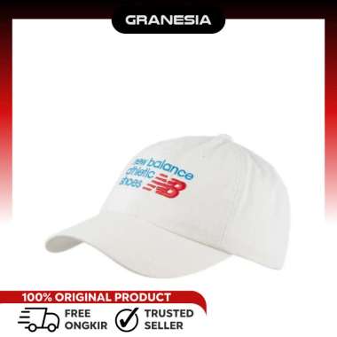 New Balance 6 Panel New Balance Athletic Unisex's Hat LAH43016W|Topi Olahrag Unisex