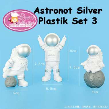 Topper Luar Angkasa Astronot Silver