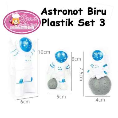 Topper Luar Angkasa Astronot Biru