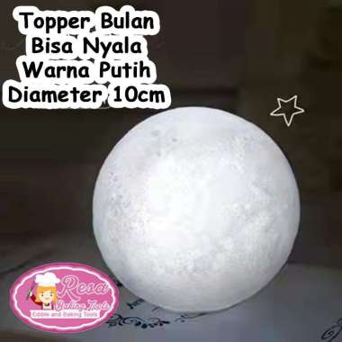 Topper Luar Angkasa Bulan Diameter 10