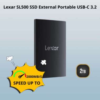 Lexar SL500 SSD External Portable 2TB USB-C 3.2