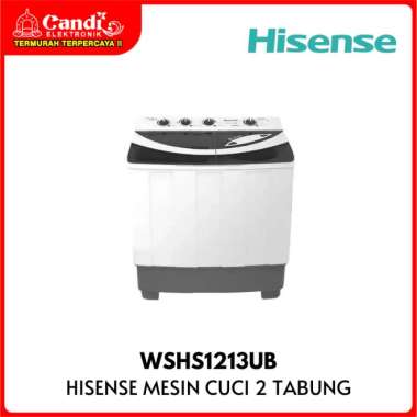 HISENSE Mesin Cuci 2 Tabung 12 Kg WSHS1213UB