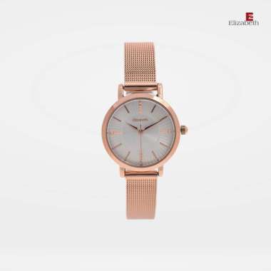 Elizabeth – Jam Tangan Wanita | Mesh Strap 2203-0658 Rose-Coffee