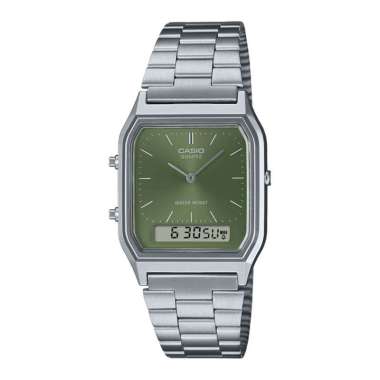 CASIO ORIGINAL - CASIO AQ-230A-3AMQYDF CASIO AQ 230A 3A - JAM TANGAN WANITA JAM WANITA NG - STAINLES