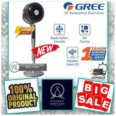 GREE AIR CIRCULATION FAN SWING OTOMATIS DILENGKAPI ION PLASMA GCF-CIRCOOL14L GCF CIRCOOL14L SUPER LO