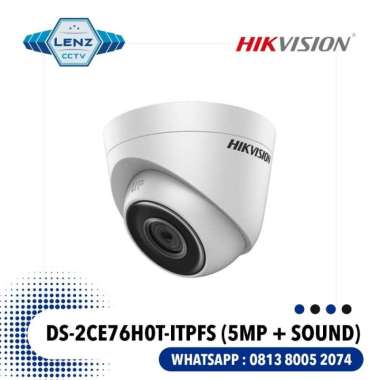 Kamera CCTV Hikvision DS-2CE76H0T-ITPFS / Camera 5 MP + Sound