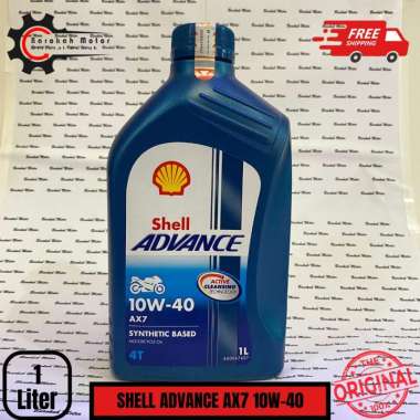 OLI SHELL ADVANCE AX7 10W-40 (1 LITER) OLI MOTOR