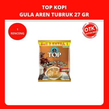 TOP KOPI GULA AREN LEGITZZ 27GR - 1 RENCENG 15 SACHET