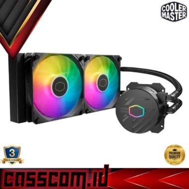 Cooler Master MasterLiquid 240L Core ARGB Black - CPU Liquid Cooler Dual Fan AMD / LGA1700 LGA1200 L